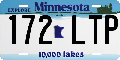 MN license plate 172LTP