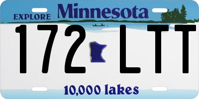 MN license plate 172LTT