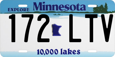 MN license plate 172LTV