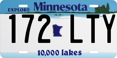 MN license plate 172LTY