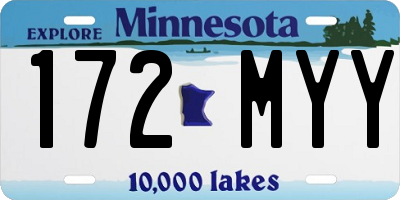 MN license plate 172MYY