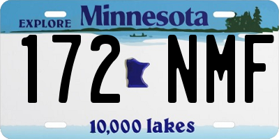 MN license plate 172NMF