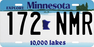 MN license plate 172NMR