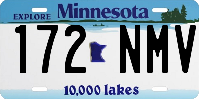MN license plate 172NMV