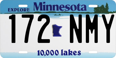 MN license plate 172NMY
