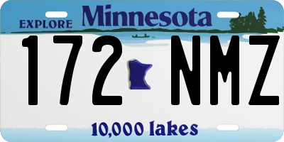 MN license plate 172NMZ