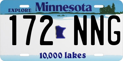 MN license plate 172NNG