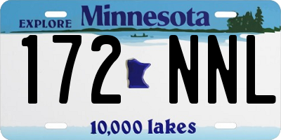 MN license plate 172NNL