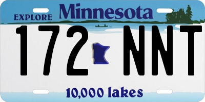 MN license plate 172NNT
