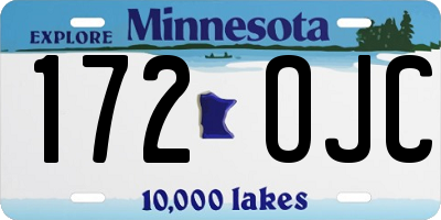 MN license plate 172OJC