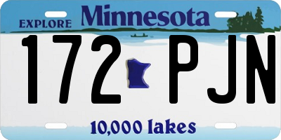 MN license plate 172PJN