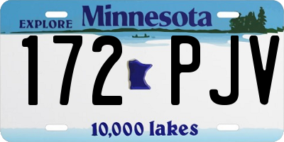 MN license plate 172PJV