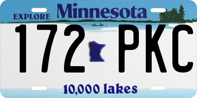 MN license plate 172PKC