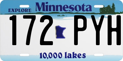 MN license plate 172PYH