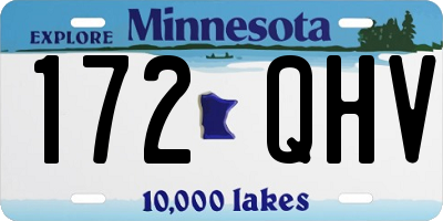 MN license plate 172QHV