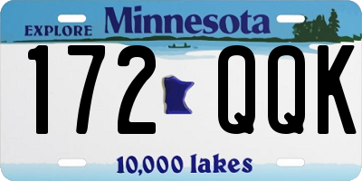 MN license plate 172QQK