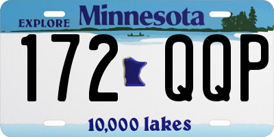 MN license plate 172QQP
