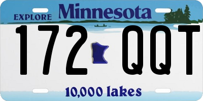 MN license plate 172QQT