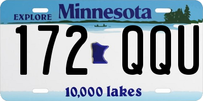 MN license plate 172QQU