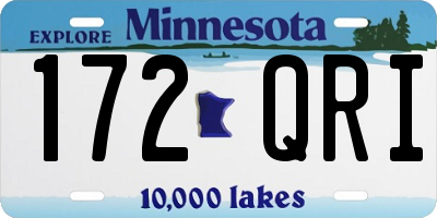 MN license plate 172QRI