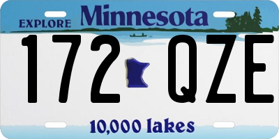 MN license plate 172QZE