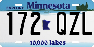 MN license plate 172QZL