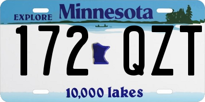 MN license plate 172QZT