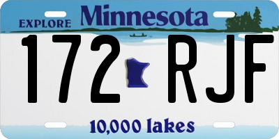 MN license plate 172RJF