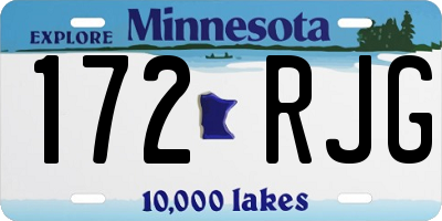 MN license plate 172RJG