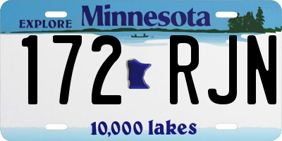 MN license plate 172RJN