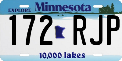 MN license plate 172RJP