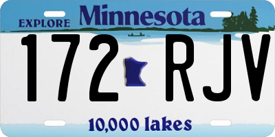 MN license plate 172RJV