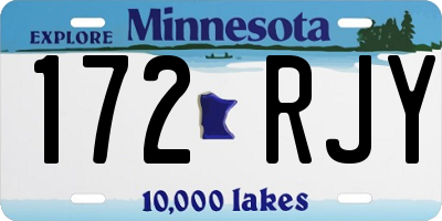 MN license plate 172RJY