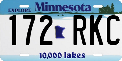 MN license plate 172RKC