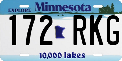 MN license plate 172RKG