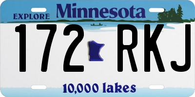 MN license plate 172RKJ