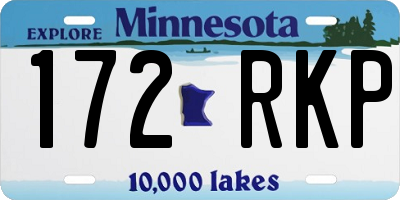 MN license plate 172RKP
