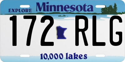 MN license plate 172RLG