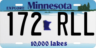 MN license plate 172RLL