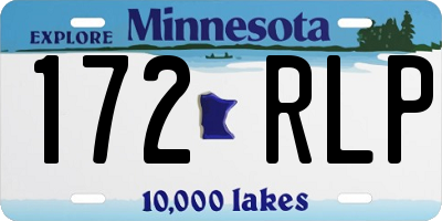 MN license plate 172RLP