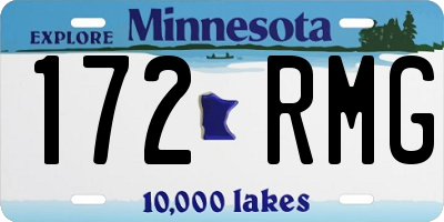 MN license plate 172RMG