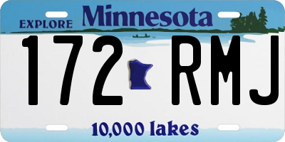 MN license plate 172RMJ
