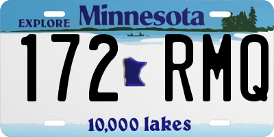 MN license plate 172RMQ