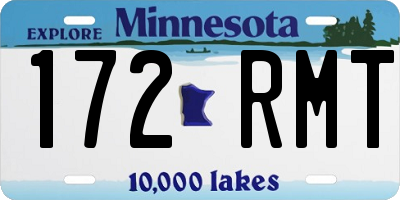 MN license plate 172RMT