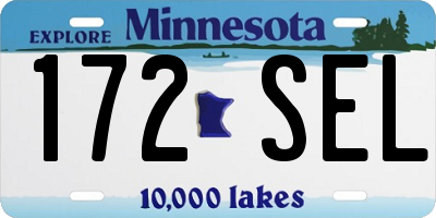 MN license plate 172SEL