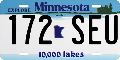 MN license plate 172SEU