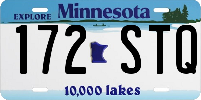 MN license plate 172STQ