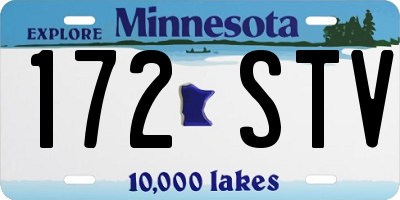 MN license plate 172STV