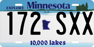 MN license plate 172SXX