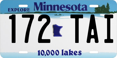 MN license plate 172TAI